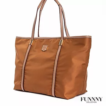 FUNNNY 日本同步肩背包系列 輕量尼龍托特包 焦糖