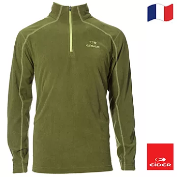 法國【EiDER】男保暖透氣長袖立領衫 /EIT1537S綠茶