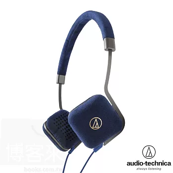 鐵三角 ATH-UN1 海軍藍NV 觸感良好的超級麂皮 時尚風格 頭戴式耳機海軍藍