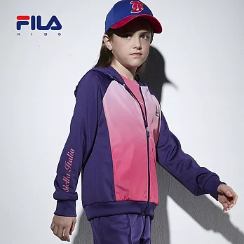 【FILA】渲染造型連帽保暖外套135紫