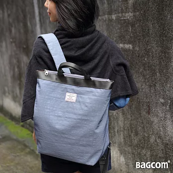 Bagcom Masaki 隨喜好用手提後背包-藍灰
