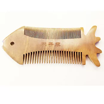 木子李比目魚兩用手工木梳1入