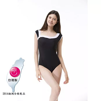 【Bich Loan】奪金連身三角泳裝附泳帽13006301M共同(印花)