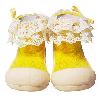 Attipas襪型學步鞋[真品平輸]L花邊教主-鵝黃