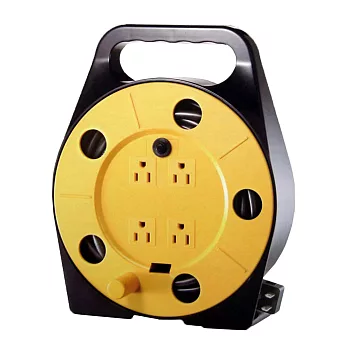 明家 3孔四座30呎安全電源捲線器(SP-412)