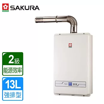 【櫻花牌】16L浴SPA 數位恆溫強制排氣熱水器／SH-1691 (桶裝瓦斯)