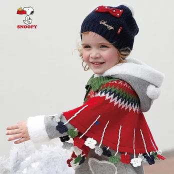 【SNOOPY】個性紅綠聖誕款披肩(紅)120紅