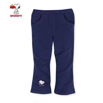 【SNOOPY】造型喇叭磨毛內搭褲(丈青)100丈青