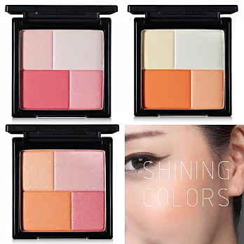 韓國Touch in SOL 閃亮妝感修容眼彩盤18g ( 3色 )#03可愛甜粉色系