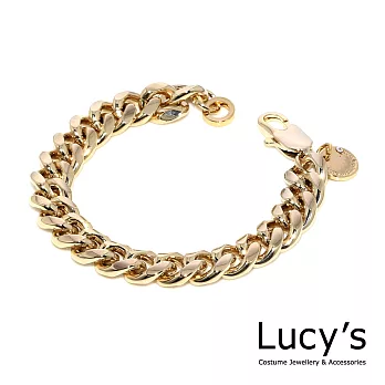 Lucy’s隨性簡約金色鎖鏈款手練時尚金
