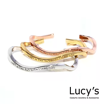 Lucy’s流線弧度秘密語手環(三色)華麗金