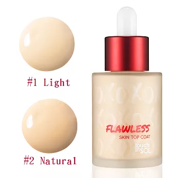 韓國Touch in SOL 完美無瑕裸肌粉底液40ml ( 2款任選 )#1Light