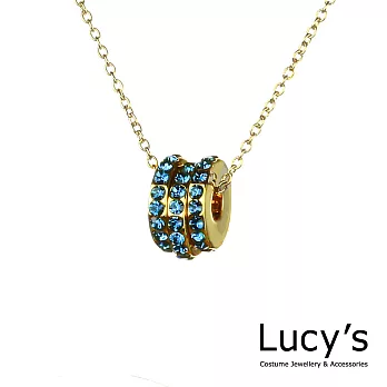 Lucy’s華麗迷人時尚金色系三環墜項鍊時尚金