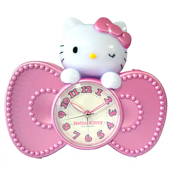 Hello Kitty 甜美蝴蝶結 貪睡鬧鐘
