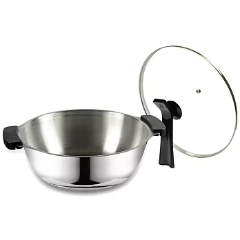 【御膳坊】#304白金深饕鍋(附鍋蓋)-32cm