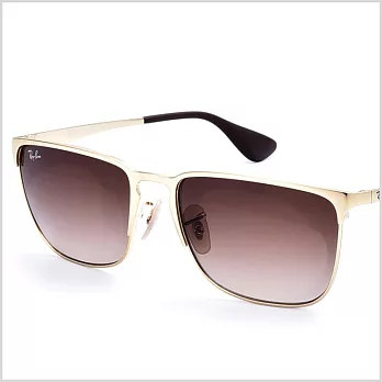 RAY_BAN 復古款型太陽眼鏡3508-001/13金