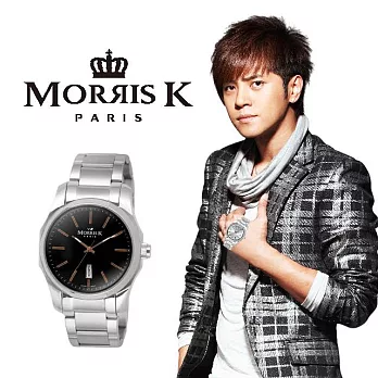 MORRIS K 都會經典時尚腕錶-黑/36mm MK11035-TA20