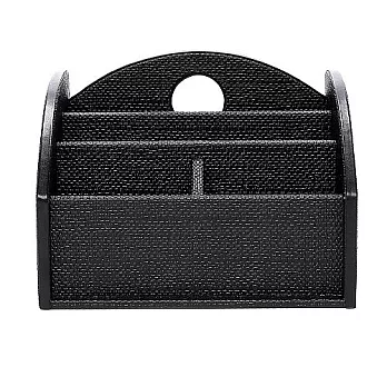 finara費納拉-雙排多功能遙控器置物盒-(亞曼尼黑色 )