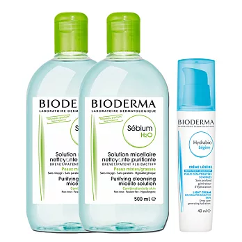 BIODERMA法國貝德瑪 淨妍 高效潔膚液(四效合一) 雙件組