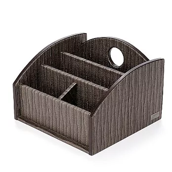 finara費納拉-雙排多功能遙控器置物盒-(KENZO東方咖啡色系)