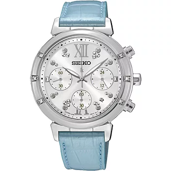 SEIKO LUKIA 台灣限定 星舞密碼計時腕錶 V175-0DF0B SSC856J1