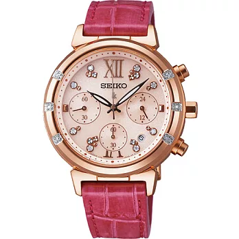 SEIKO LUKIA 20周年限量太陽能計時腕錶 V175-0DF0G SSVS022J