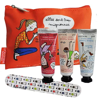 L’OCCITANE乳油木+乳油木玫瑰+櫻花插畫家限量版