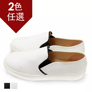 FUFA MIT 時尚潮流網紋懶人鞋 (FE58) - 白色23白色