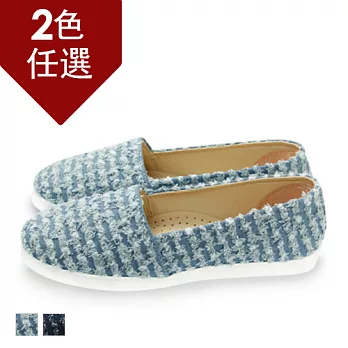 FUFA MIT 刷破丹寧街頭便鞋 (FE62)-淺藍色23淺藍色