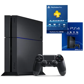 SONY PS4主機 CUH-1207BB01系列1TB - 極致黑+一年保固卡X1+3個月會籍X1