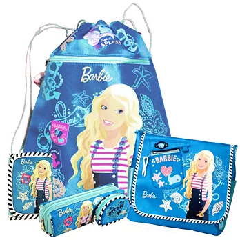 芭比Barbie 快樂水手束口袋文具超值組