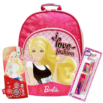 芭比Barbie 學生書包文具超值組
