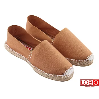 【LOBO】西班牙百年品牌Plana手工草編平底鞋-褐棕 情侶男/女款34褐棕