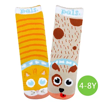 美國Pals Socks好夥伴兒童襪-狗狗貓貓(4-8Y)