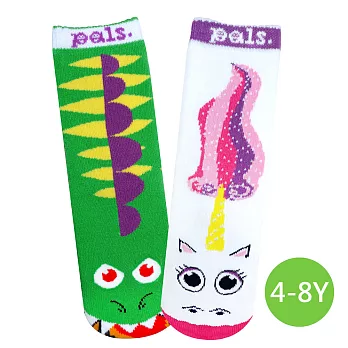 美國Pals Socks好夥伴兒童襪-龍與獨角獸(4-8Y)