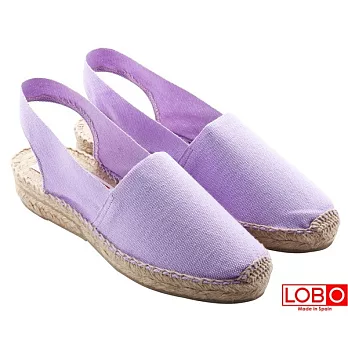 【LOBO】西班牙百年品牌Sandalia楔型低跟草編鞋-淺紫色41淺紫色