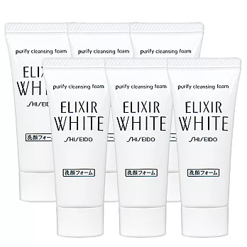 SHISEIDO 資生堂 淨白肌密洗面乳(25g)*6