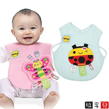 【拉孚兒 Naforye】背心型沙沙紙布標口水圍兜-瓢蟲