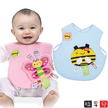 【拉孚兒 Naforye】背心型沙沙紙布標口水圍兜-蜜蜂