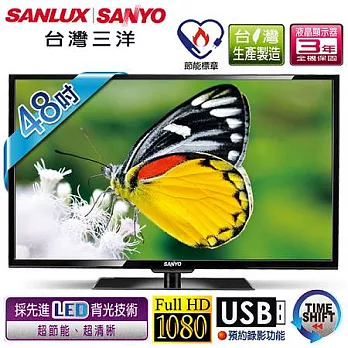 【SANYO台灣三洋】48吋LED背光液晶顯示器+視訊盒／SMT-48MV6