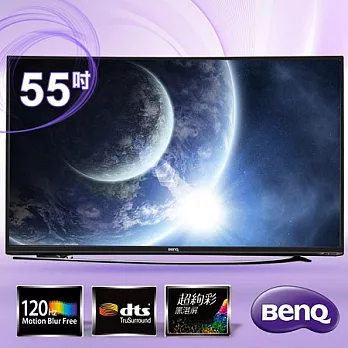【BenQ】55吋 FHD曲面超絢彩黑湛屏大型LED液晶顯示器+視訊盒／55RU6600