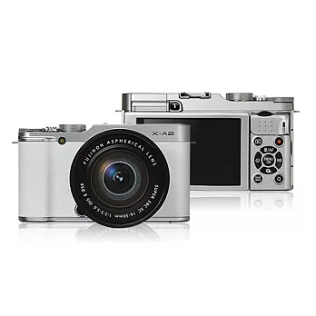 富士 FUJIFILM X-A2 16-50mm+50-230mm (中文平輸)-送清潔組+硬式保護貼白色