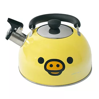 【SAN-X】日本景品 懶懶熊 鼻孔雞 黃色小雞造型燒水壺(不鏽鋼)