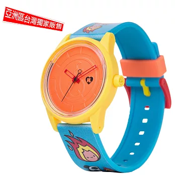 Q&Q SmileSolar x 關史蒂芬妮 Harajuku Lovers 限量太陽能錶-840 風火搖滾 /40mm