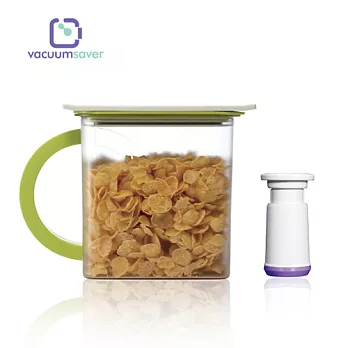 【Vacuumsaver】 Foodloop 1.5L 真空儲物罐 / 附真空棒 (顏色隨機)