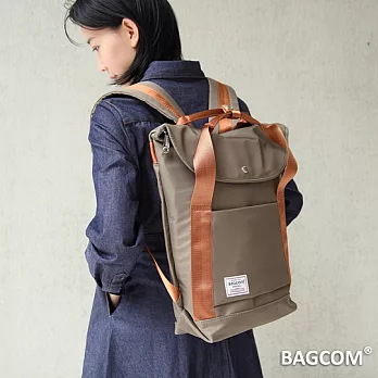 Bagcom Masaki 摺合後背手提包(13吋MACbook+11吋IPAD OK)-軍色