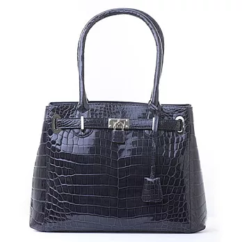 《日本SANPO》經典款鱷魚皮包灰藍色