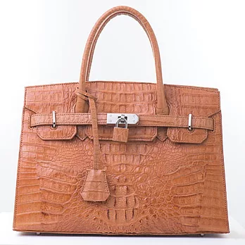 《日本RODANIA》尊爵時尚鱷魚包焦糖色