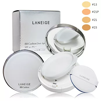 LANEIGE 蘭芝 BB舒芙蕾水凝霜-緊緻無痕升級版SPF50+/PA+++(15gx2)-多色可選#21