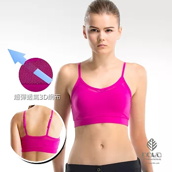 【NOYA】3D網布機能運動背心-亮桃紅(52620930)S桃紅